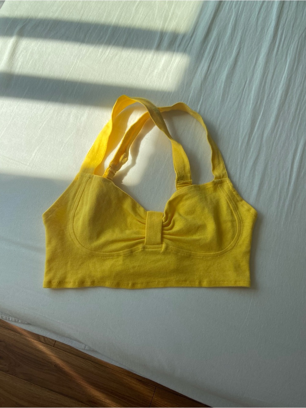 Anti-Flirt 80s Bandeau Cropped Halter Top